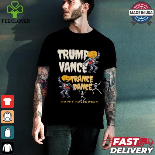 Skeleton Trump Vance Trance Dance Happy Halloween Shirt