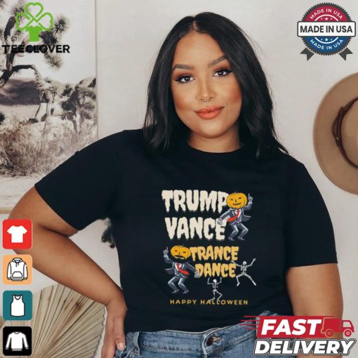 Skeleton Trump Vance Trance Dance Happy Halloween Shirt
