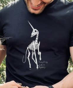 Skeleton Unicorn everything ends in mystery shirt