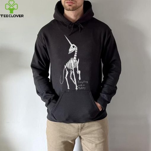 Skeleton Unicorn everything ends in mystery hoodie, sweater, longsleeve, shirt v-neck, t-shirt