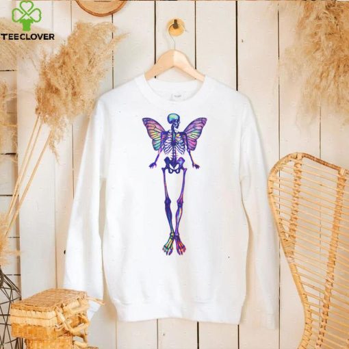 Skeleton With Butterfly Wings Grunge Fairycore Aesthetic T Shirt