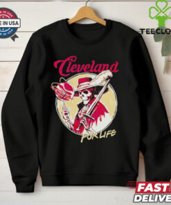 Skeleton basketball Cleveland Cavaliers for life shirt