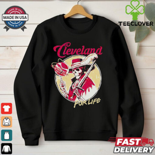 Skeleton basketball Cleveland Cavaliers for life shirt