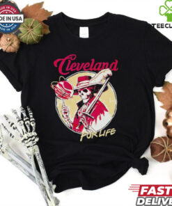 Skeleton basketball Cleveland Cavaliers for life shirt