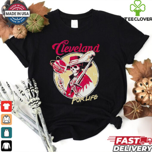 Skeleton basketball Cleveland Cavaliers for life shirt