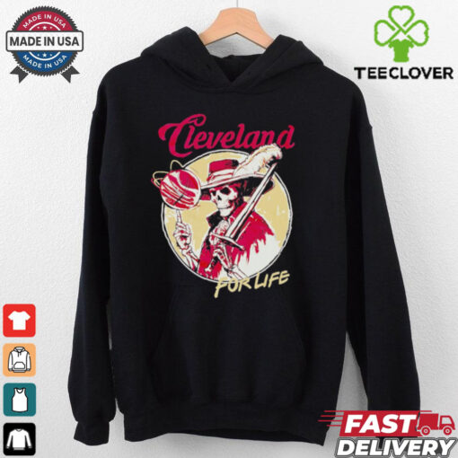 Skeleton basketball Cleveland Cavaliers for life shirt