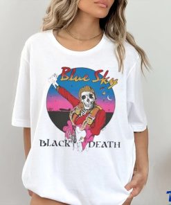 Skeleton blue sky black death hoodie, sweater, longsleeve, shirt v-neck, t-shirt