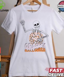 Skeleton disco ball groovy Halloween shirt