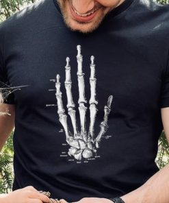 Skeleton hand quiet life art shirt