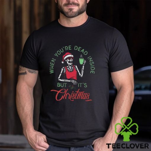 Skeleton hot coffee chillin christmas when you’re dead inside but it’s christmas design png hoodie, sweater, longsleeve, shirt v-neck, t-shirt