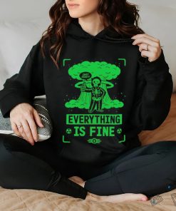 Skeleton okey dokey everything is fine shirt