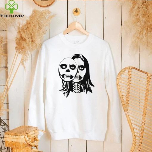 Skeleton with skull face horror Halloween 2022 hoodie, sweater, longsleeve, shirt v-neck, t-shirt
