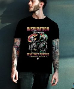 Skeletons Cleveland Cavaliers Inspiration Theraphy Sometimes Punches Make Us Better Shirt