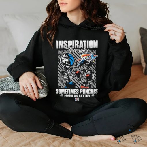 Skeletons Dallas Mavericks Inspiration Theraphy Sometimes Punches Make Us Better Shirt