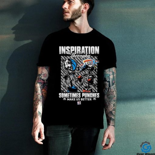 Skeletons Dallas Mavericks Inspiration Theraphy Sometimes Punches Make Us Better Shirt