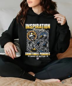 Skeletons Denver Nuggets Inspiration Theraphy Sometimes Punches Make Us Better Shirt