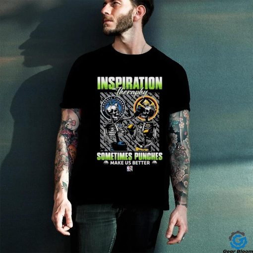 Skeletons Minnesota Timberwolves Inspiration Theraphy Sometimes Punches Make Us Better Shirt