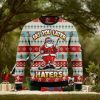Ups Custom Name White Design Logo Snowflake Ugly Christmas Sweater
