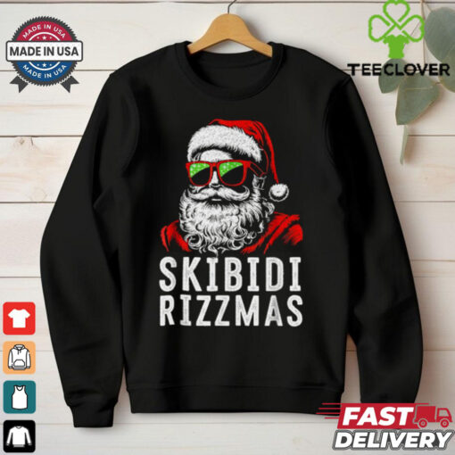 Skibidi Rizzmas Christmas Rizz Santa Claus Charisma Kid Cool T Shirt