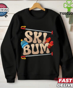 Skiing Ski Bum Ski Vacation Skiers Skiing T Shirt Recovered