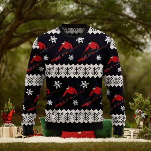Skiing Ugly Christmas Sweater Xmas Gift 3D Christmas Sweater