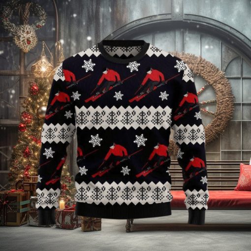 Skiing Ugly Christmas Sweater Xmas Gift 3D Christmas Sweater