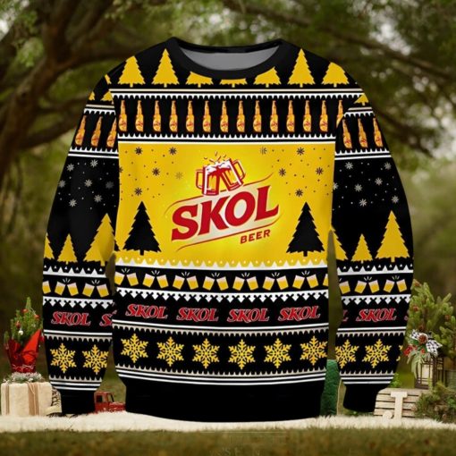 Skol Beer Ugly Christmas Sweater, Gift for Christmas Holiday