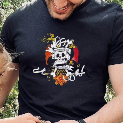 Skull And Crossbones Spongebob Squarepants T Shirt
