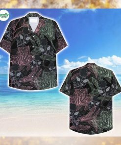 Skull And Floral Hawaiian Shirt