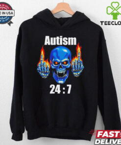 Skull Autism 24 7 shirt