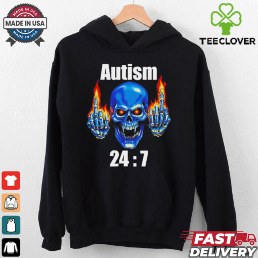 Skull Autism 24 7 shirt