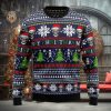 Merry Christmas Louisiana State Symbols USA Christmas Ugly Sweater 3D