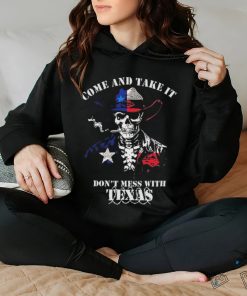 Skull Come And Take It Don’t Mess With Texas Razor Wire Shirt