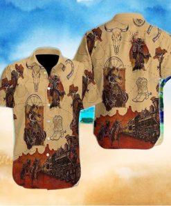 Skull Cowboy All Over Printed Hawaiian Shirt Best Gift