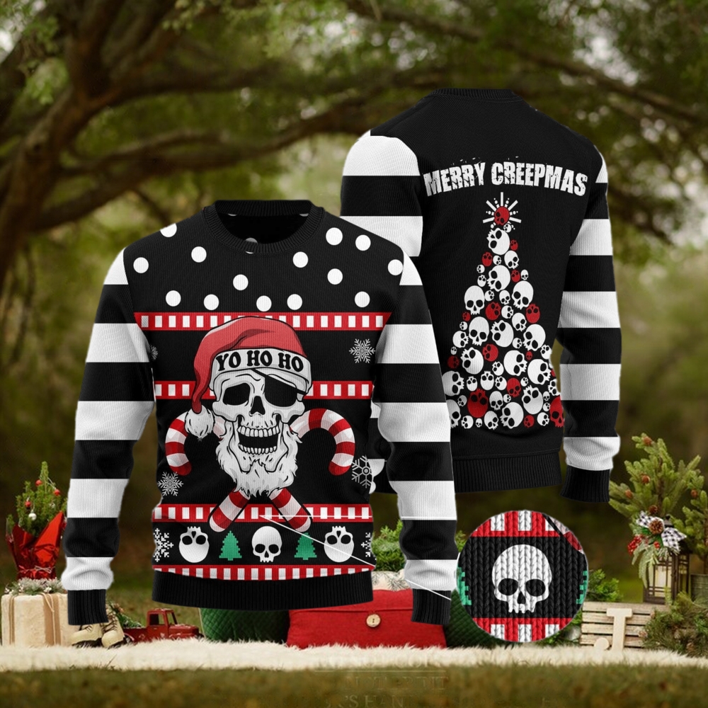 Skull Creepmas Ugly Christmas Sweater Gift Men Women Skull Creepmas Ugly Christmas Sweater Gift Men Women