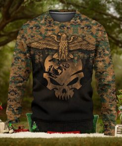 Skull Eagle Marine Corps 3D Sweater Sweatshirt AOP For Christmas Gift Men And Women
