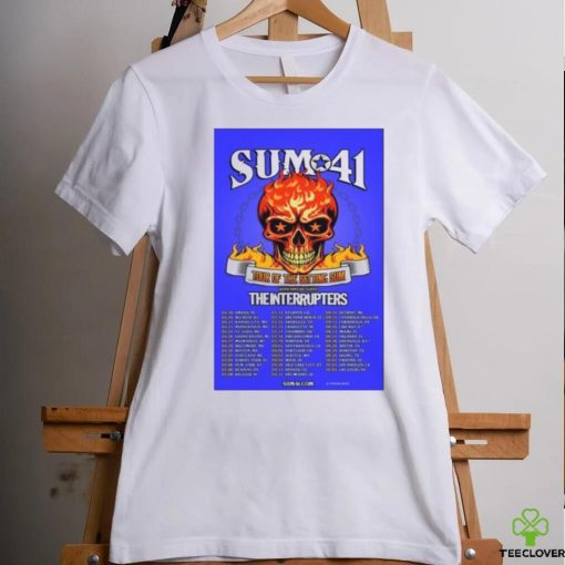 Skull Fire 2024 Sum 41 The Final World Tour poster hoodie, sweater, longsleeve, shirt v-neck, t-shirt