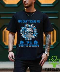 Skull Flower You Can’t Scare Me I’m A Diabetes Survivor Halloween 2023 T Shirt 1 Skull Flower You Can’t Scare Me I’m A Diabetes Survivor Halloween 2023 T Shirt