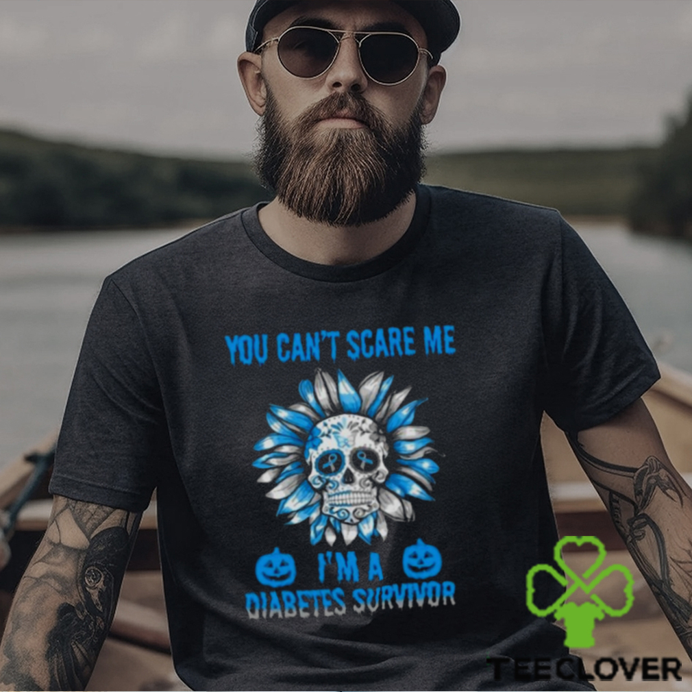 Skull Flower You Can’t Scare Me I’m A Diabetes Survivor Halloween 2023 T Shirt Skull Flower You Can’t Scare Me I’m A Diabetes Survivor Halloween 2023 T Shirt