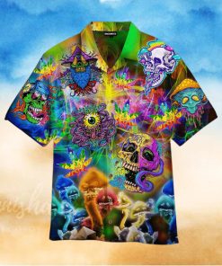 Skull Hippie Hawaiian Shirt