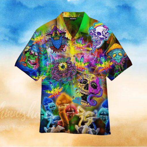 Skull Hippie Hawaiian Shirt