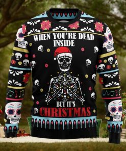 Skull Inside Ugly Christmas Sweater Thankgiving Gift Men Women