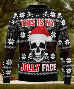 Skull Jolly Face Ugly Christmas Sweater Thankgiving Gift Men Women