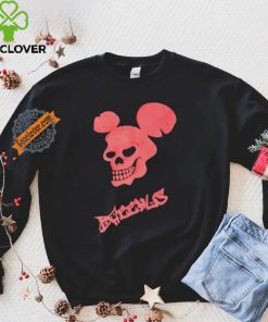 Skull Mickey Mouse Bacchus logo shirt