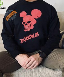 Skull Mickey Mouse Bacchus logo shirt