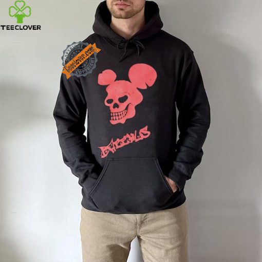 Skull Mickey Mouse Bacchus logo shirt
