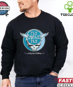 Skull Philadelphia Fly Eagles Fly Grateful Dead on the road to victory shirt