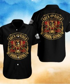 Skull Rock And Rider Dark Sons Hawaiian Shirt Summer Button
