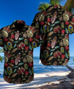 Skull Rose Hawaiian Shirt For Men Women Adult