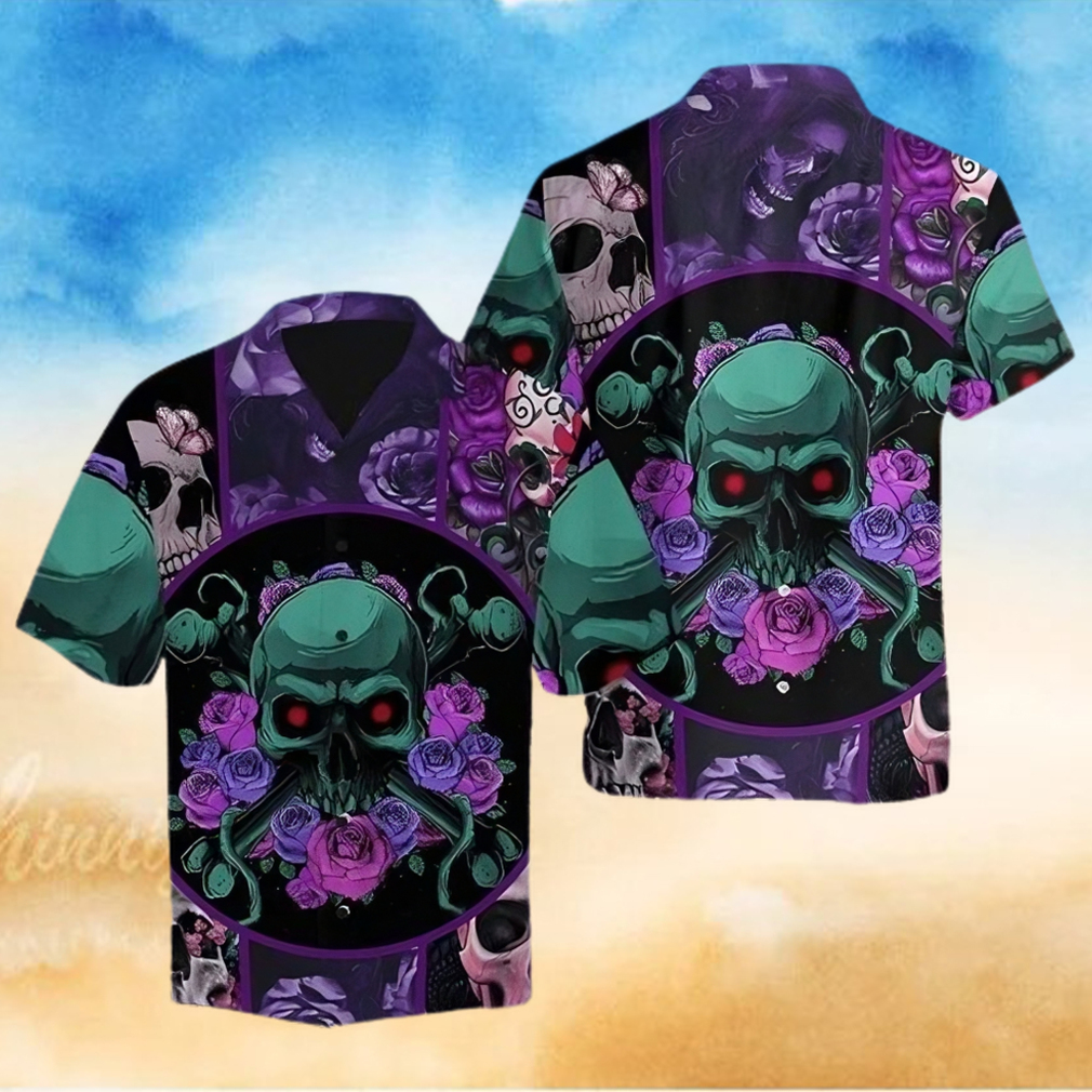 Skull Rose Hawaiian Shirt